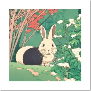 Blushed Satin Rabbit Bunny Dutch Rabbit Loves Nature Posters and Art